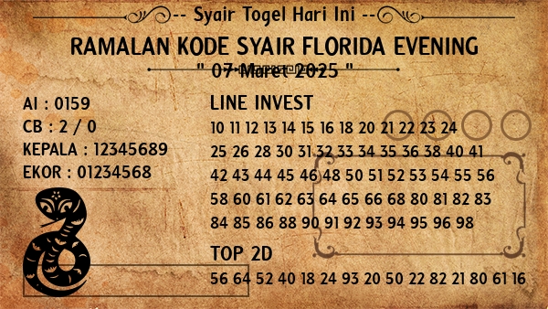 Prediksi Florida Evening