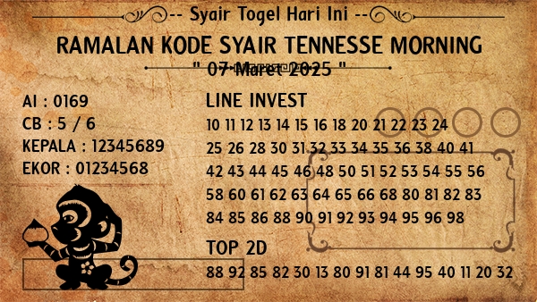 Prediksi Tennesse Morning