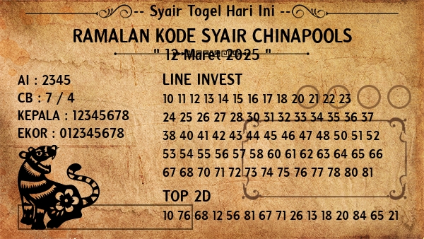 Prediksi Chinapools