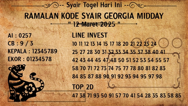 Prediksi Georgia Midday