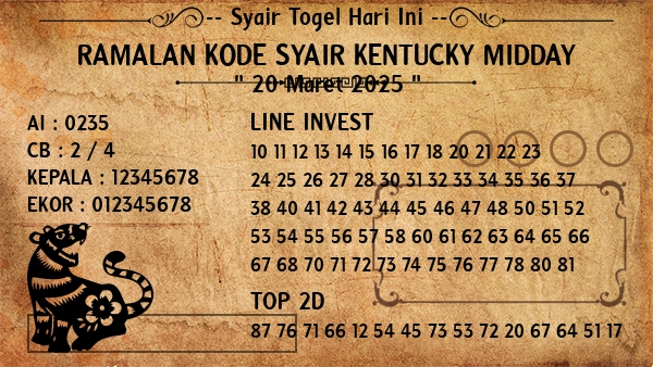 Prediksi Kentucky Midday