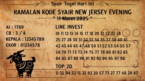 Prediksi New Jersey Evening