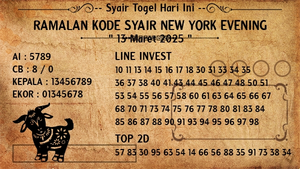 Prediksi New York Evening