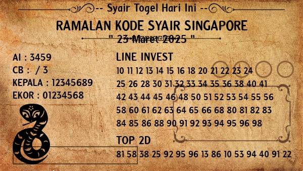 Prediksi Singapore