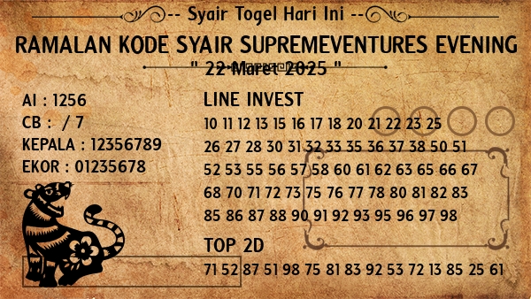 Prediksi Supremeventures Evening