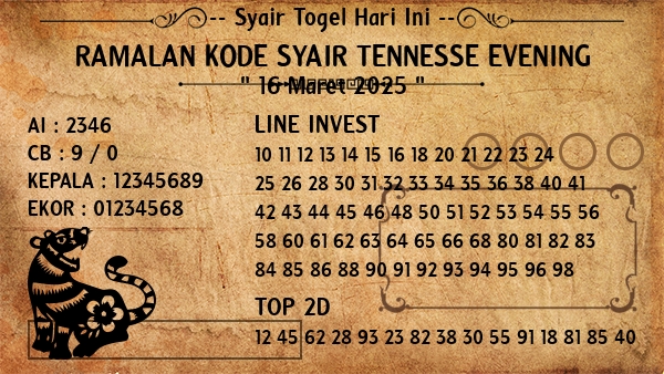 Prediksi Tennesse Evening