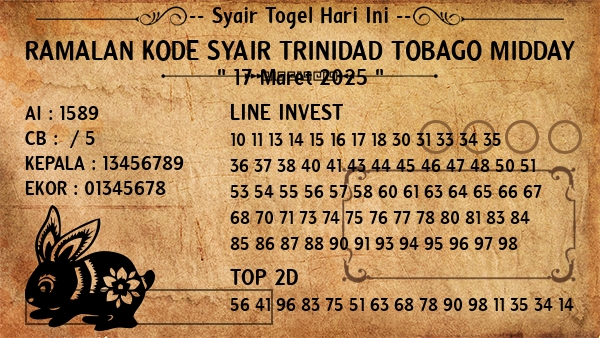 Prediksi Trinidad Tobago Midday
