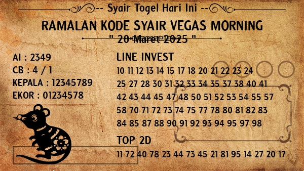 Prediksi Vegas Morning