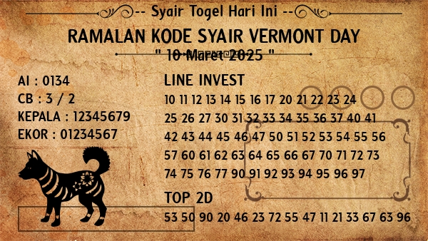 Prediksi Vermont Day