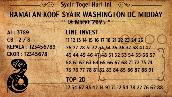 Prediksi Washington Dc Midday