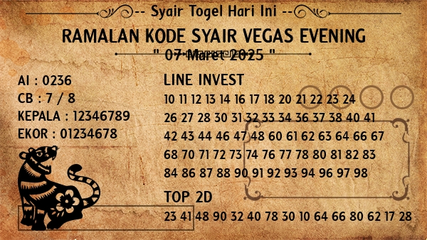 Prediksi Vegas Evening