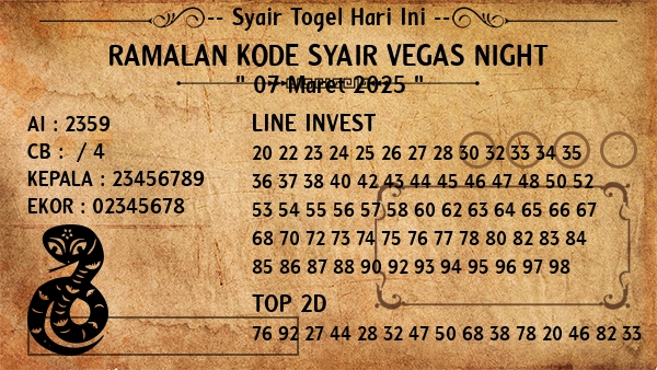 Prediksi Vegas Night